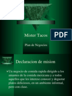 Mister Tacos: Plan de Negocios