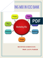 Marketing Mix in ICICI Bank