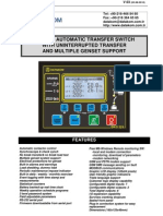 Dkg-329 Automatic Transfer Switch With Uninterrupted Transfer and Multiple Genset Support