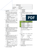 DRILLING #3 Classification of Living Thing