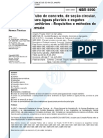 NBR 08890 - 2003 - Tubo de Concreto Armado de Secao Circular para ÁGUAS PLUVIAIS E Esgoto Sanitario - ÁGUA