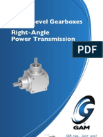 Gam Spiral Bevel Gearbox Catalog