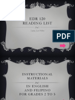 EDR 120 Reading List