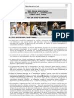 Tesis e Investigaciones: Subsidios para El Trabajo