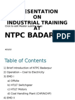 NTPC Badarpur Training