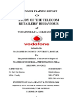 Study of The Telecom Retailers' Behaviour: Summer Training Report