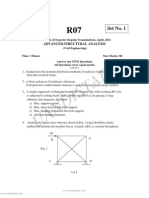 Advanced Structural Analysis