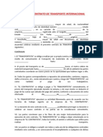 Modelo de Contrato de Transporte Internacional y Contrato de Distribucion Internacionalkkk