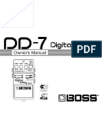 Manual BOSS Digital Delay (DD-7)