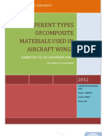 Different Types Ofcomposite Materials Used in Aircraft Wings