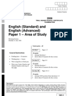 2006 CSSA English Standard Trials Paper 1