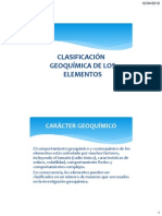 Clasificacion Geoquimica