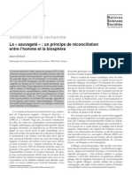 La Sauvageté : Un Principe de Réconciliation Entre L'homme Et La Biosphère / Julien Delord