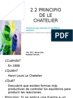 2.2 Principio de Le Chatelier