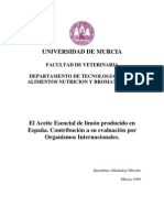 Estudio Fisicoquimico Del Aceite Esencial de Limón Producido en España