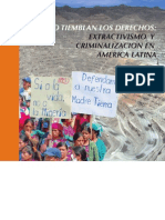 Cuando Tiemblan Los Derechos, Extractivismo y Criminalizacion en América Latina, Ocmal