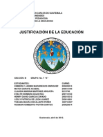 La Justificacion de La Educacion