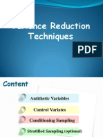 Variance Reduction Techniques 1