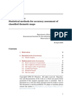 Technical Note: Statistical Methods For Accuracy Assesment of Classified Thematic Maps