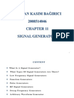 Selman Kasim Bağirici 2008514046 Signal Generators