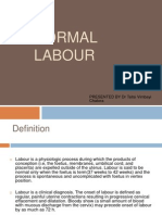 Normal Labour: PRESENTED BY DR Tsitsi Vimbayi Chatora