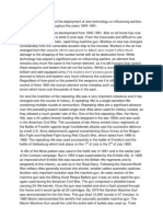 Assess The Significance of The Development of New Technology On Influencing Warfare On Land