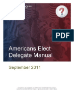 Americans Elect Delegate Manual