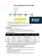 ENetwork Basic Configuration PT Practice SBA