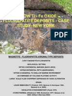 The Low Ti - Fe Oxide - Fluorapatite Deposits - Case Study: New York