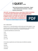 APFC UPSC Assistant Provident Fund Commissioner Exam 2012 QUESTION PAPER 2002 Previous Years Original Study Material Latest Pattern Career Quest Delhi