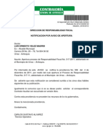 Proceso de Responsabilidad Fiscal Contra El Ex Alcalde Luis Ernesto Vélez Madrid