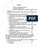 Lucrare Cercetarea La Fata Locului in Cazul Infractiunilor de Omor