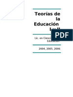 Apuntes de Teorías de La Educación I 2005