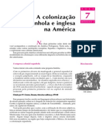 07 - A Colonização Espanhola e Inglesa Na América