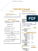 2011 BMW 520d F10 Technical Specifications