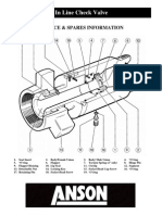 ANSON Inline Check Valve