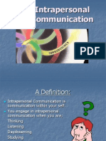 Intrapersonal Communication