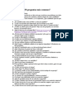 Las 50 Preguntas Más Comunes en Una Entrevista de Trabajo