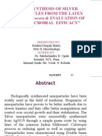 Green Synthesis of Silver Nanoparticles From The Latex OF Calotropis Procera & EVALUATION OF Its Antimicrobial Efficacy