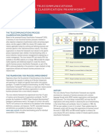 The Telecommunications Process Classification Framework