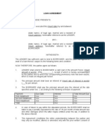 Loan Agreement Individual