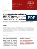 Inteligencia Económica y Competitiva: La Experiencia Militar Al Servicio de La Competitividad de Las Empresas