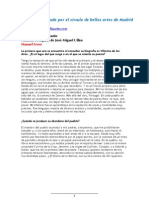 Larga Entrevista A José Miguel Ullán Por Manuel Ferro. Obras