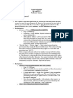 Property Outline Spring 2012 Professor Kumar Part I: Who Owns Property? Acquisition