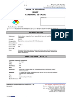 MSDS Carbonato de Calcio