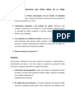 Relacion de Produccion Con Otras Areas de La Firma Mercadotecnia