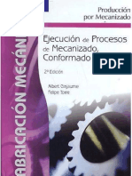 Mec Ejecución y Procesos de Mecanizado, Conformado y Montaje