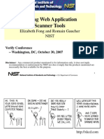 Testing Web Application Scanner Tools: Elizabeth Fong and Romain Gaucher Nist