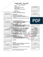 School Calendar 2012-13