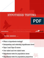 Hypothesis Testing